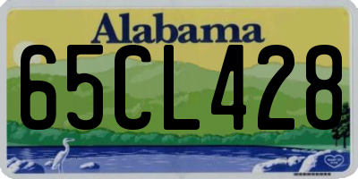 AL license plate 65CL428