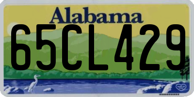AL license plate 65CL429