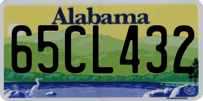 AL license plate 65CL432