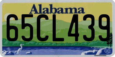 AL license plate 65CL439