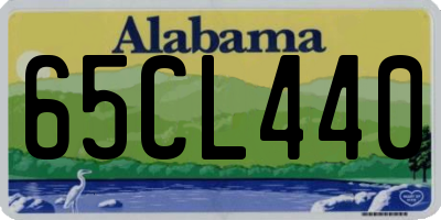 AL license plate 65CL440