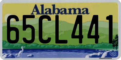 AL license plate 65CL441