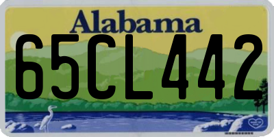 AL license plate 65CL442
