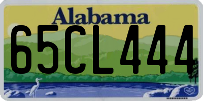 AL license plate 65CL444