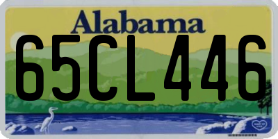 AL license plate 65CL446