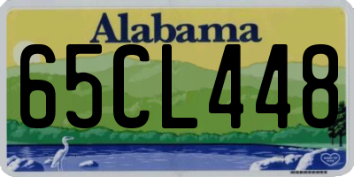 AL license plate 65CL448