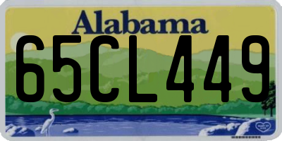 AL license plate 65CL449