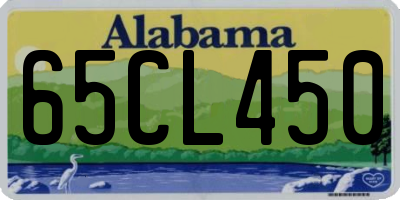 AL license plate 65CL450