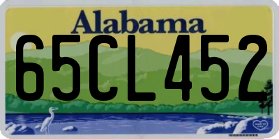 AL license plate 65CL452
