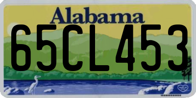 AL license plate 65CL453