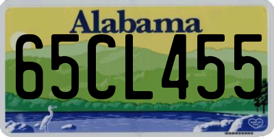 AL license plate 65CL455