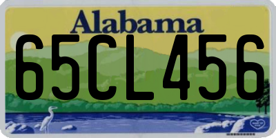 AL license plate 65CL456