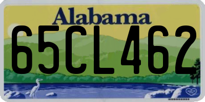 AL license plate 65CL462