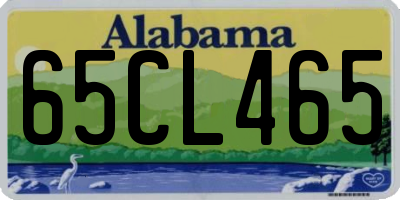 AL license plate 65CL465