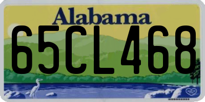 AL license plate 65CL468