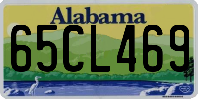 AL license plate 65CL469