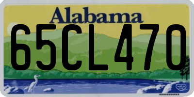 AL license plate 65CL470