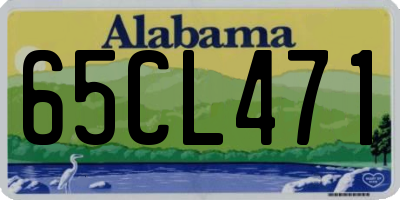 AL license plate 65CL471