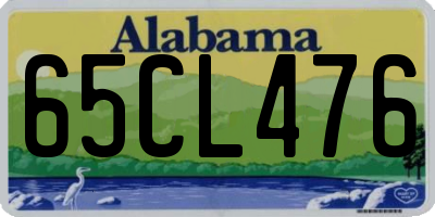 AL license plate 65CL476
