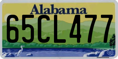 AL license plate 65CL477