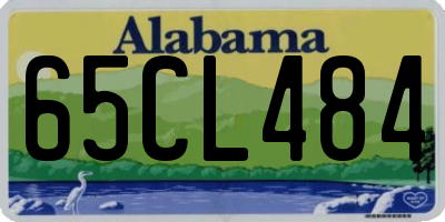 AL license plate 65CL484