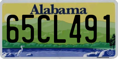 AL license plate 65CL491