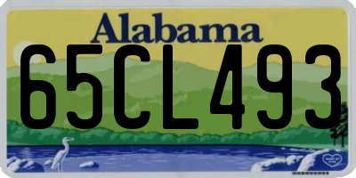 AL license plate 65CL493