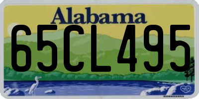 AL license plate 65CL495