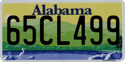 AL license plate 65CL499