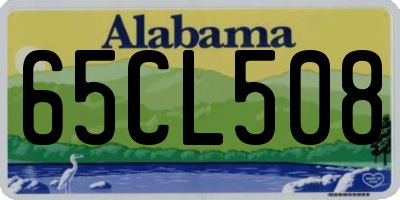 AL license plate 65CL508