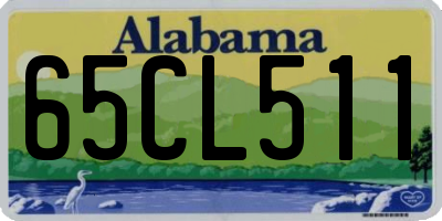 AL license plate 65CL511
