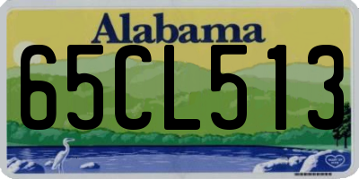 AL license plate 65CL513