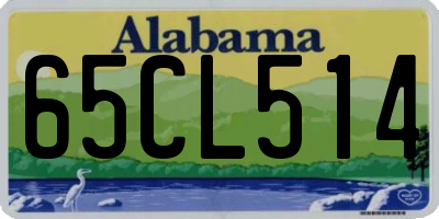 AL license plate 65CL514