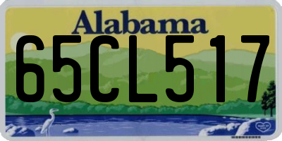 AL license plate 65CL517