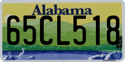 AL license plate 65CL518