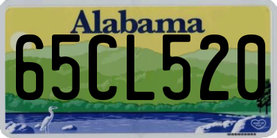 AL license plate 65CL520