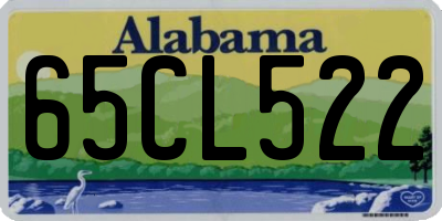 AL license plate 65CL522