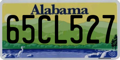 AL license plate 65CL527