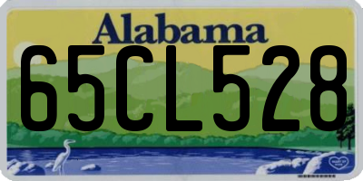 AL license plate 65CL528