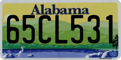 AL license plate 65CL531