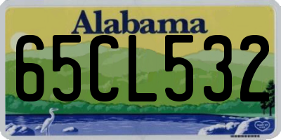 AL license plate 65CL532