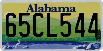 AL license plate 65CL544