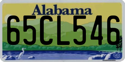 AL license plate 65CL546