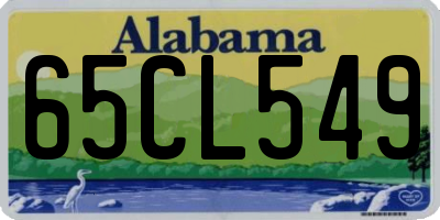 AL license plate 65CL549