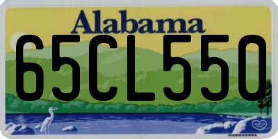 AL license plate 65CL550