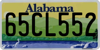 AL license plate 65CL552