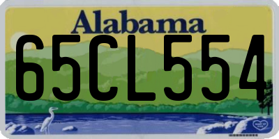 AL license plate 65CL554
