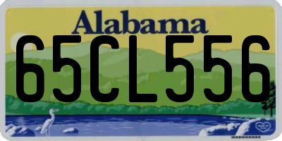 AL license plate 65CL556