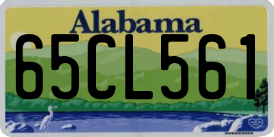 AL license plate 65CL561