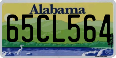 AL license plate 65CL564